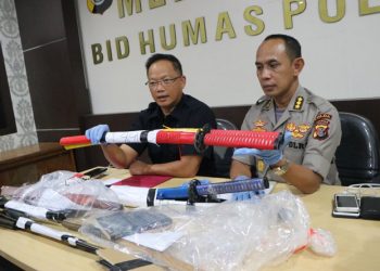 Barang bukti dari JUT yang telah di amankan pihak kepolisian