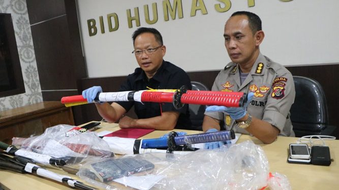 Barang bukti dari JUT yang telah di amankan pihak kepolisian