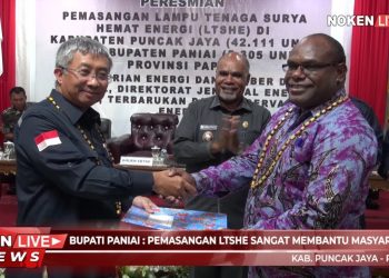 Bupati Paniai : Pemasangan LTSHE Sangat Membantu Masyarakat