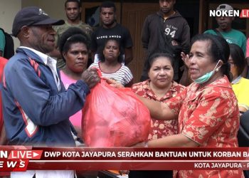 DWP Kota Jayapura Serahkan Bantuan Untuk Korban Banjir