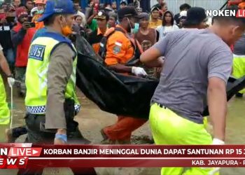 Korban banjir Meninggal Dapat Santunan Rp 15 Juta