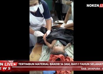 Tertimbun Material Banjir 14 Jam, Bayi. 1 Tahun Selamat