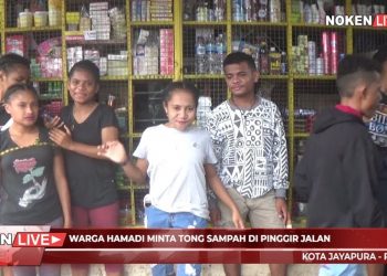 Warga Hamadi Minta Tong Sampah Dipinggir Jalan