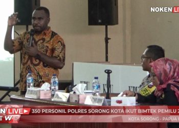 350 Personil Polres Sorong Kota Ikut Bimtek Pemilu 2019