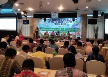 Foto: Suasana Rakerda Dinas Kesehatan Provinsi Papua di hotel aston Jayapura, Selasa (30/4/2019).