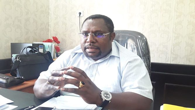 Sekertaris Umum KONI Papua Kenius Kogoya