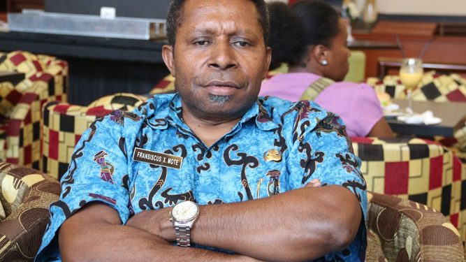 Ketua Pengurus Provinsi (Pengprov) Persatuan Sky Air dan Wakeboard (PSAWI) Papua F.X Mote