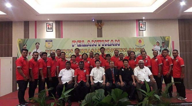 Perbasasi Papua resmi dilantik oleh Ketua PB Perbasasi Andika Monoarfa, Sabtu (06/04/2019) disalah satu hotel di Kota Jayapura