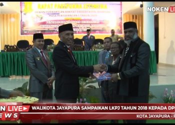 Walikota Jayapura Sampaikan LKPJ Tahun 2018 Kepada DPRD