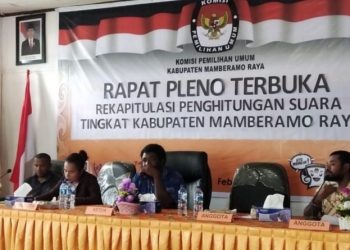 KPU Belum Siap, Pleno Rekapitulasi Perhitungan Suara Tingkat Kabupaten Mamberamo Raya Ditunda