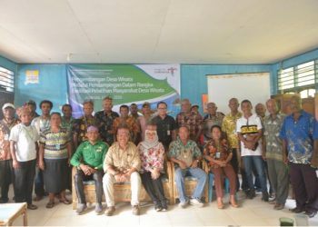 Foto bersama usai Bimtek bersama warga kampung Tablasupa, Distrik Depapre, kabupaten Jayapura