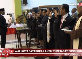 Walikota Jayapura Lantik 21 Pejabat fungsional