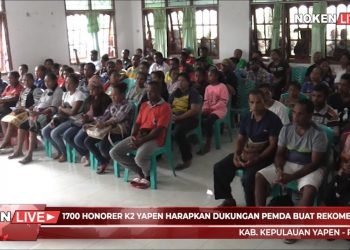 1700 Honorer K2 Yapen Harapkan Dukungan Pemda Buat Rekomendasi