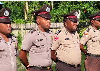 4 Anggota Polres Mambramo Raya Naik Pangkat