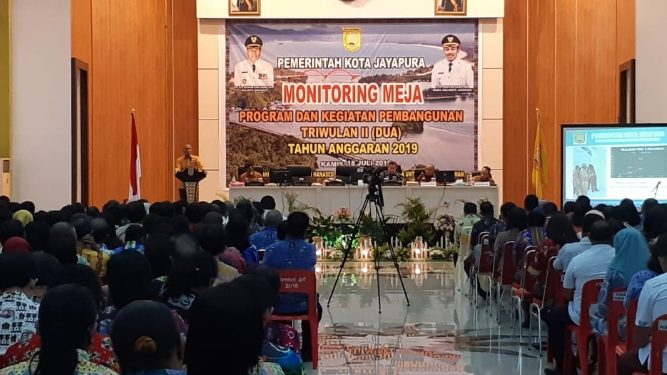 TA – 2019 Realisasi Pembangunan Kota Jayapura Capai 50,34 Persen