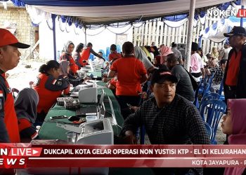 Dukcapil Kota Gelar Operasi Non Yustisi E-KTP Kelurahan Yobe
