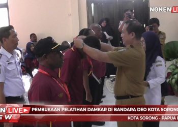 Pembukaan Pelatihan Damkar di Bandara Deo Kota Sorong