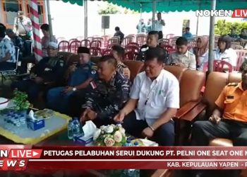 Petugas Pelabuhan Serui Dukung PT. PELNI One Seat One Man