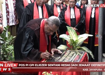 Pos PI GPI Eliezer Sentani Resmi Jadi Jemaat Definitif