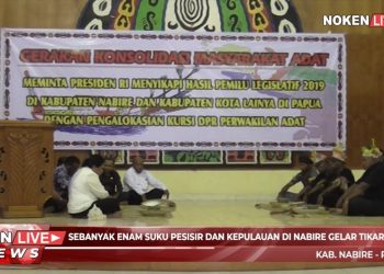 Sebanyak 6 Suku Pesisir dan Kepulauan di Nabire Gelar Tikar Adat