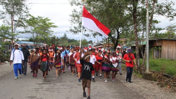 Kapolres Yahukimo Himbau Masyarakat Ikut Serta Meriahkan HUT RI ke-74