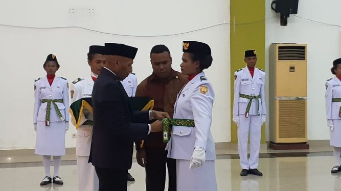 30 Anggota Paskibra Tingkat Kota Jayapura di Kukuhkan