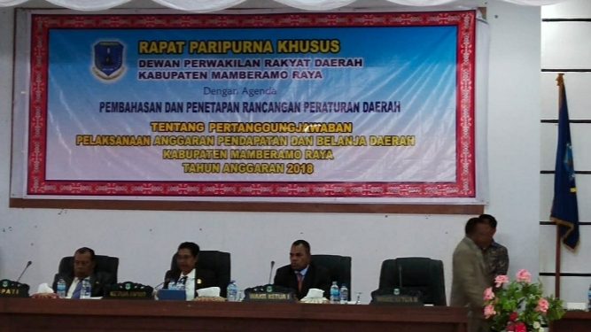 DPRD Mambra Gelar Paripurna LKPJ Bupati Tahun Anggaran 2018