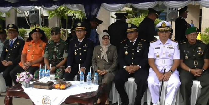 Peringati HUT Perhubungan di Lapangan Kantor Walikota Sorong