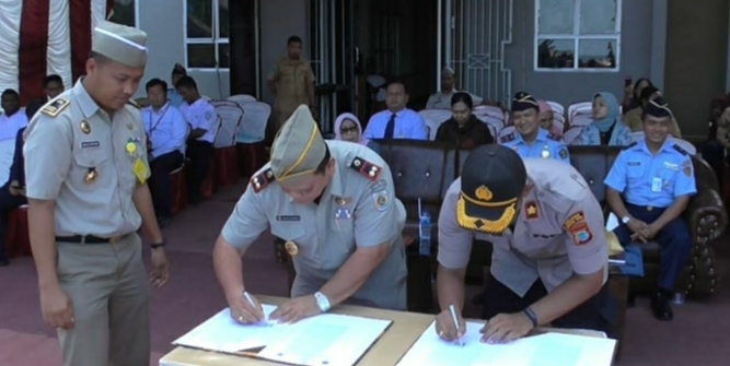 Penandatanganan MoU Polres Sorong Kota