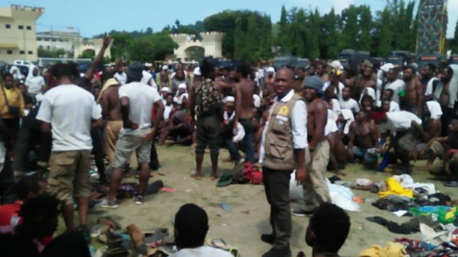 KOMNAS HAM Papua Sesalkan Demo Anarkis
