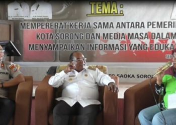 Pemkot Sorong Gelar Diskusi Bersama Wartawan Guna Menangkal Berita Hoax