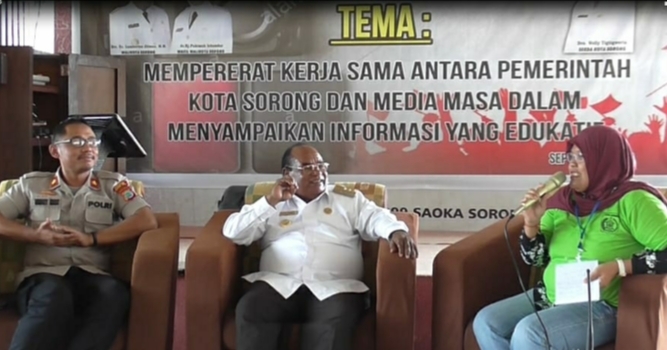Pemkot Sorong Gelar Diskusi Bersama Wartawan Guna Menangkal Berita Hoax