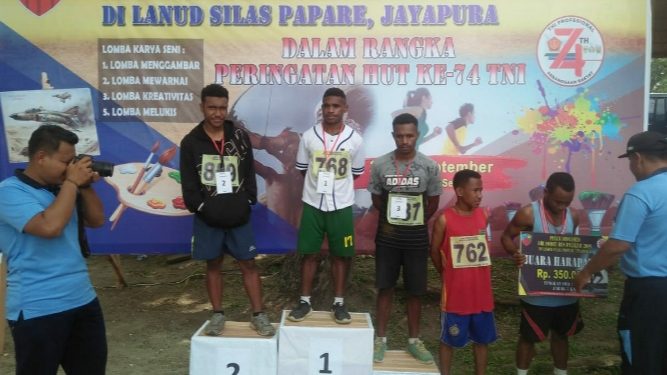 Sambut HUT TNI ke 74 Tahun, Lanud Silas Papare Gelar Berbagai Lomba