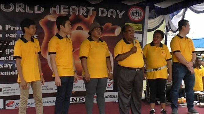 HUT Jantung Sedunia Walikota Membuka Senam Sehat di Rumah Sakit Selebesolu