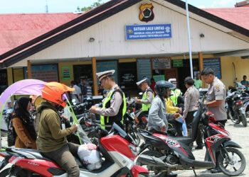 Hari ketujuh Operasi Patuh Matoa 2019, Polres Yapen Tilang 46 Kendaraan