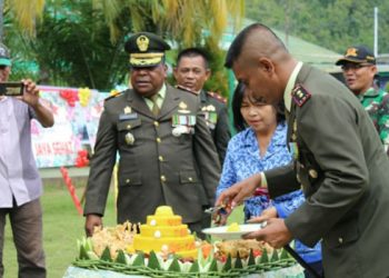 Peringati HUT TNI Ke-74 Kodim 1709 Fokus Peningkatan SDM di Yapen dan Waropen