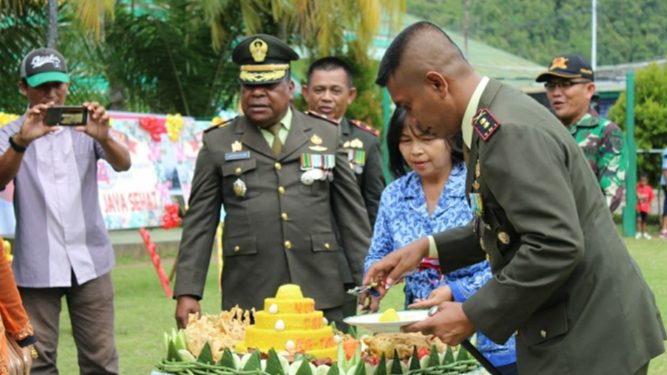 Peringati HUT TNI Ke-74 Kodim 1709 Fokus Peningkatan SDM di Yapen dan Waropen