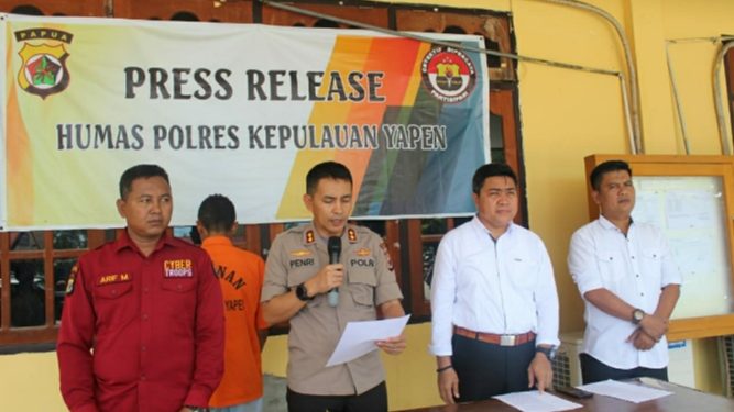 Satreskrim Polres Kepulauan Yapen Menangkap Pelaku Pencabulan Anak Kelas 4 SD