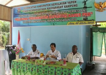 Tingkatkan Kapasitas, DPMK Yapen Gelar Pelatihan Kapasitas Bagi PKK Distrik Angkaisera