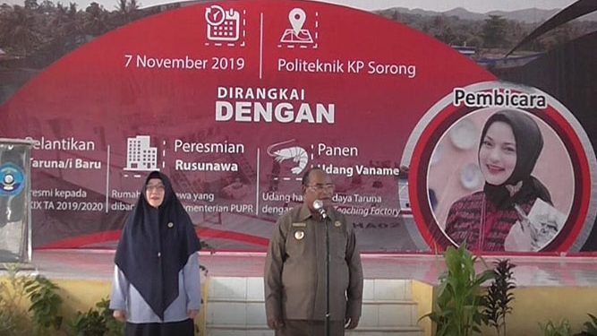 Walikota Sorong Resmikan Rusunawa Politeknik Kelautan dan Perikanan