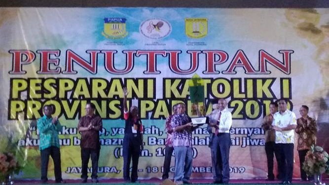 Kontingen Jayapura Raih Juara Umum Pesparani Katholik Ke-I, Wali Kota Jayapura Minta Tetap Semangat