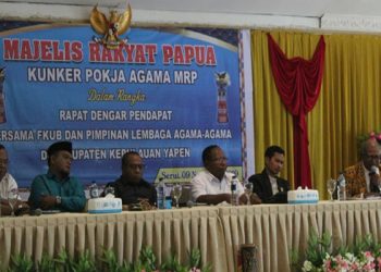 MRP Pokja Agama Dengar Pendapat Lintas Agama di Yapen