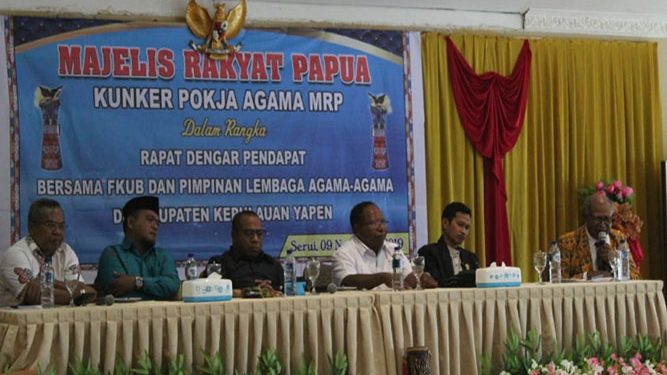 MRP Pokja Agama Dengar Pendapat Lintas Agama di Yapen