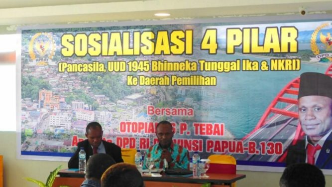 Hadirkan Puluhan Mahasiswa Papua di Jayapura, DPD RI Sosialisasikan 4 Pilar Pancasila