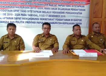 Sekretariat Yapen Buka Tahapan Rekrutmen Anggota DPRP Periode 2019-2024