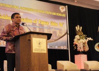 Sampaikan Pesan Gubernur, Sekda Papua Hadiri Konferensi Internasional di Amerika