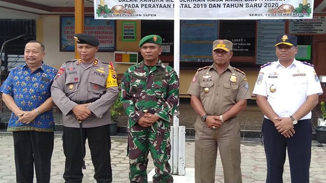 Polres Yapen Gelar Operasi Lilin 2019 Tetap Jaga Kamtibmas