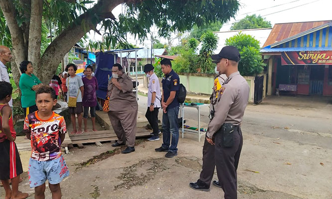 Polsek Japut dan Distrik Sosialisasi Pencegahan Covid-19