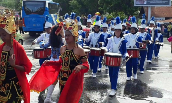 HUT ke – 110 Paguyuban Nusantara Pawai Budaya Port Numbay