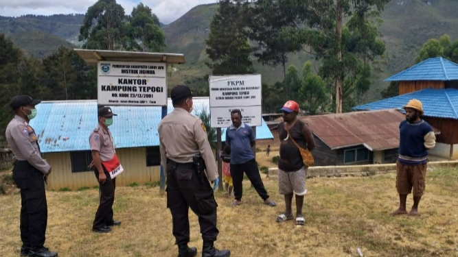 Polres Lanny Jaya Himbau Pencegahan Penularan Wabah Covid-19
